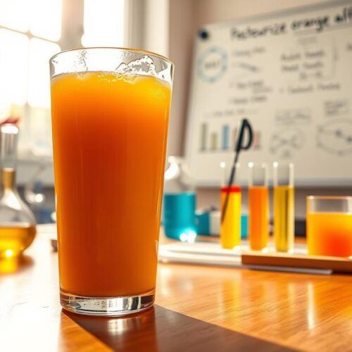 pasteurized orange juice study