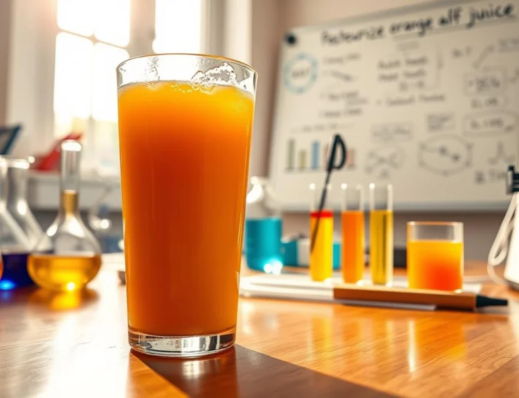 pasteurized orange juice study