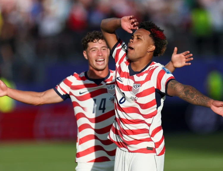 Discover USMNT midfielder Weston McKennie's patriotic red, white, and blue hair transformation for the 2026 World Cup tournament.